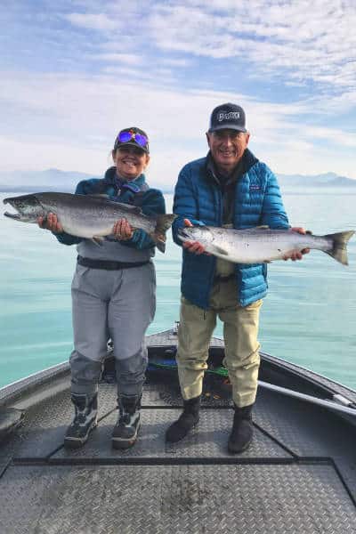 Alaska fishing trip Silver Salmon Kenai River guide
