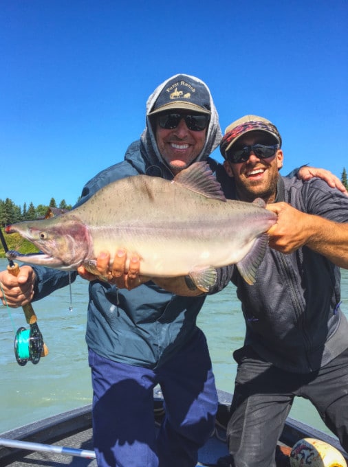 Alaska fishing trip Kenai river Pink Salmon guide