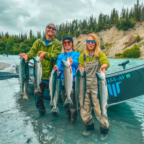 Kasilof river Alaska fishing sockeye salmon fishing charter
