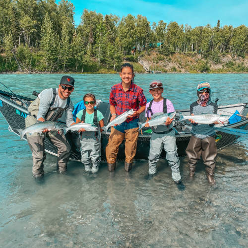 Kasilof river sockeye salmon alaska fishing guide