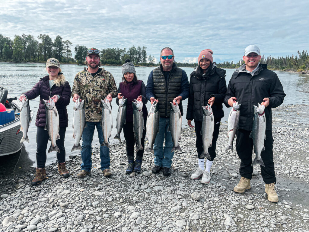 Kenai River silver salmon fishing charter