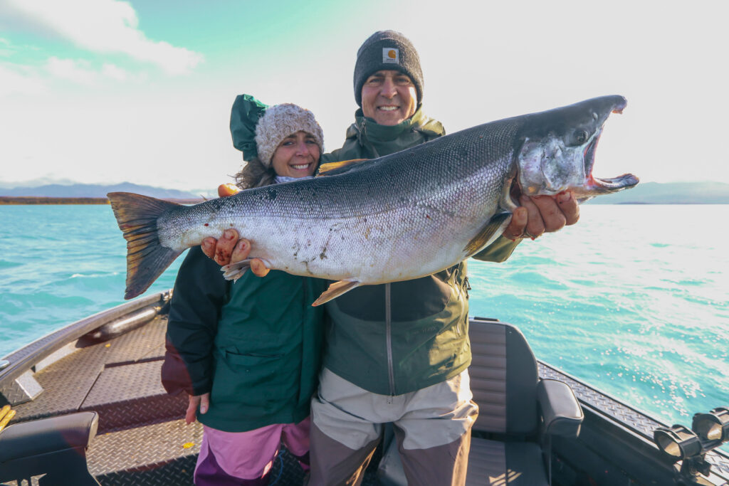 Silver fishing on the kenai river with Kenai Drift Anglers