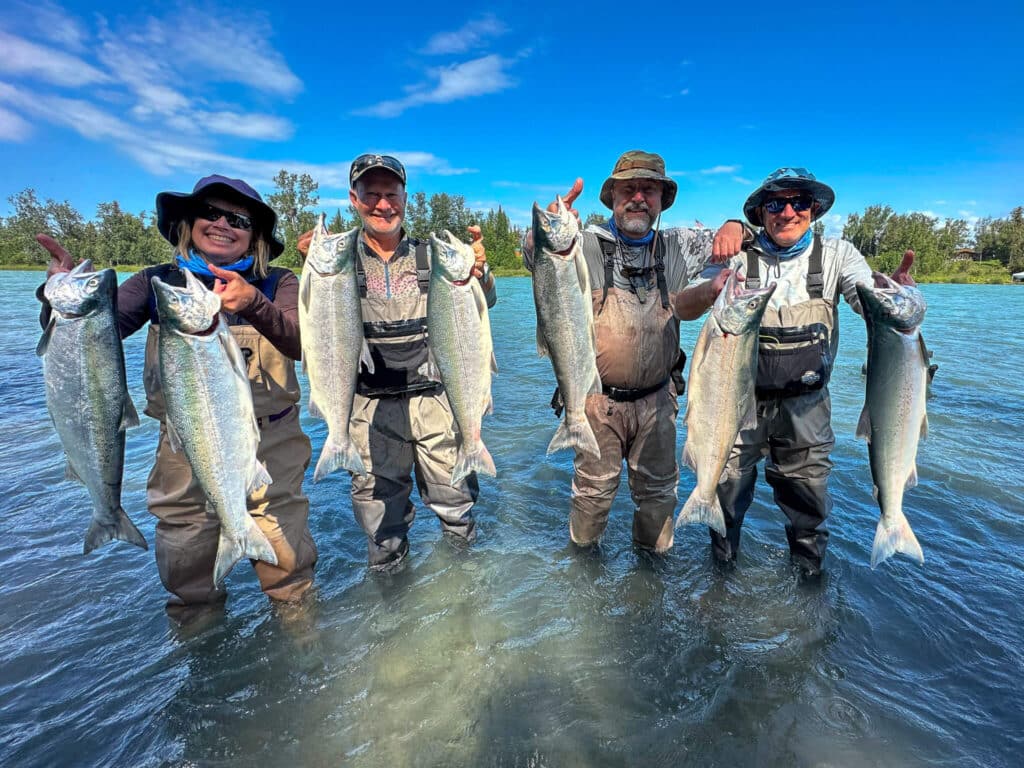 Kenai river Sockeye Salmon fishing alaska