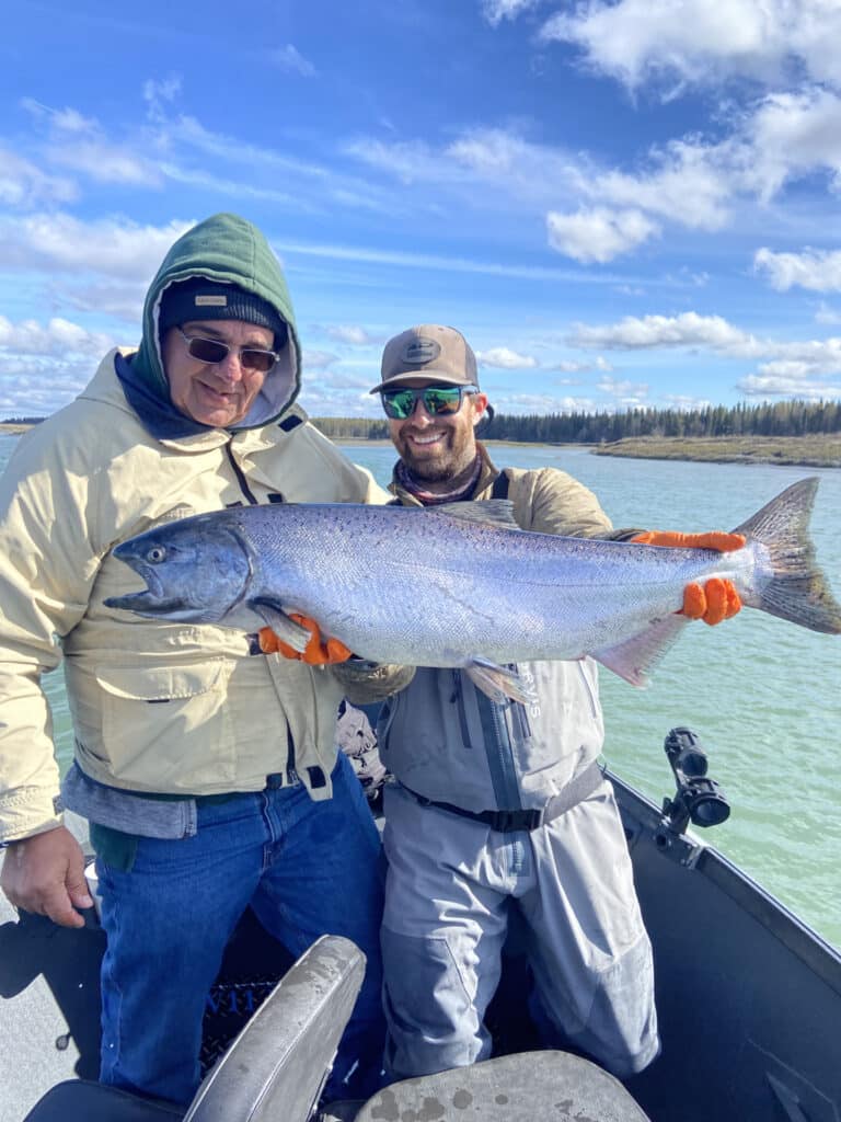 Kasilof River King Salmon Kenai drift anglers guide May King Salmon Alaska